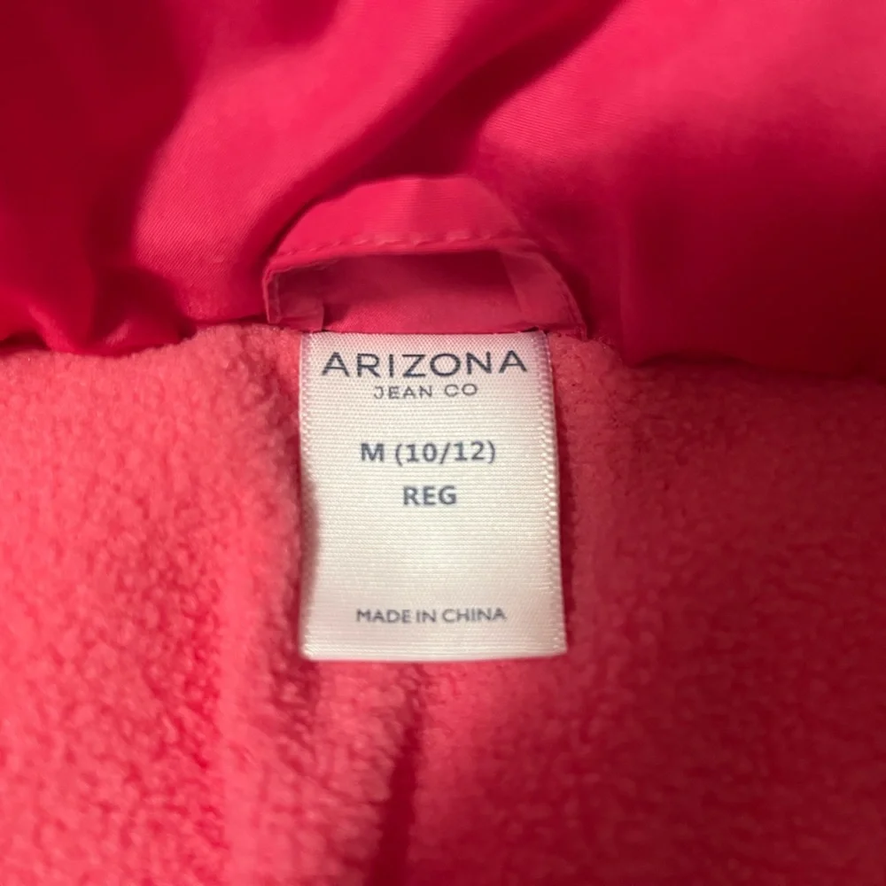 Arizona Jean Company Girls Winter Jacket, Pink, Size M (10/12) - Picture 4 of 13